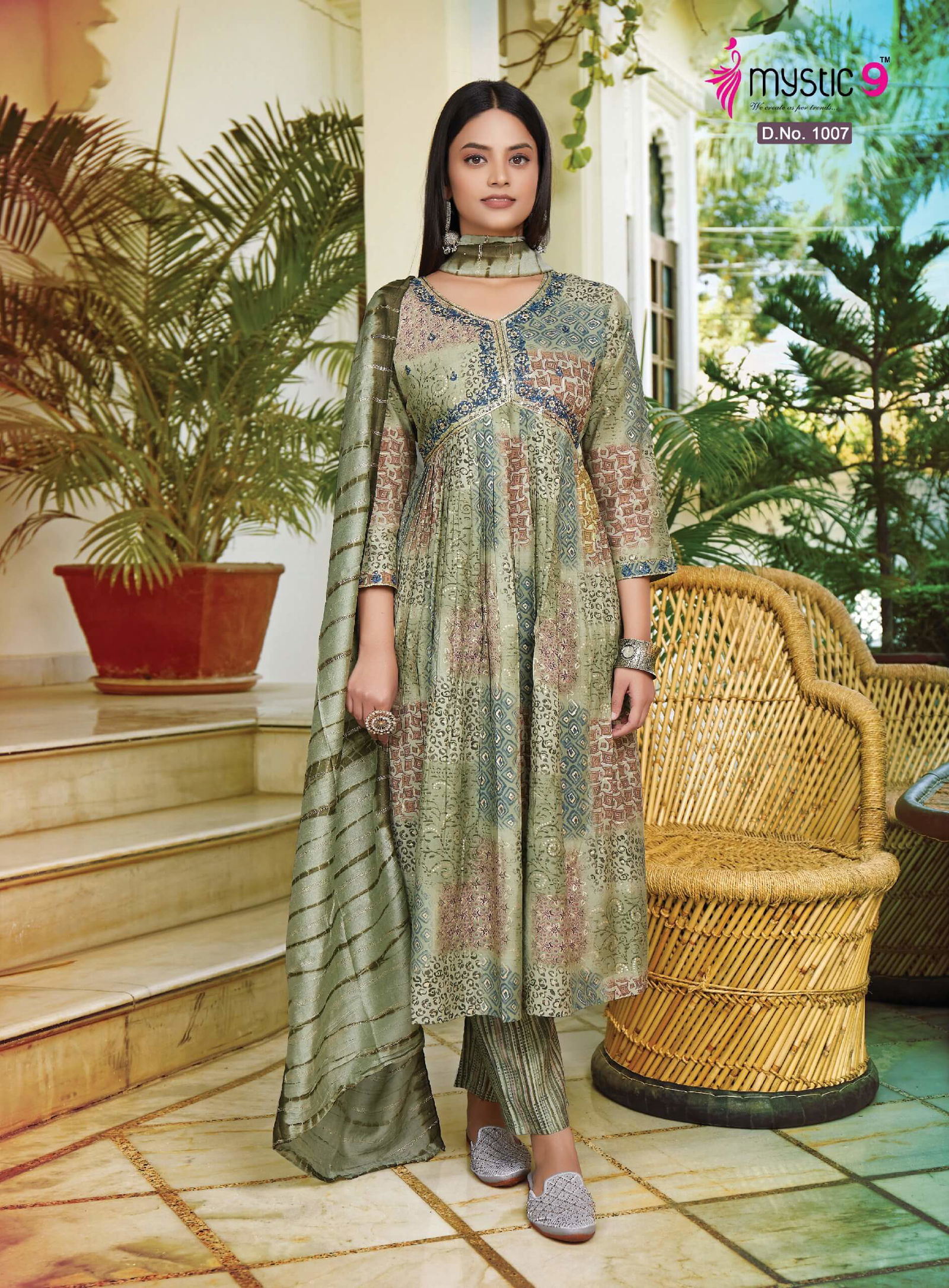 Monalisha Vol 2 By Mystic 9 Roman Silk Printed Kurti With Bottom Dupatta Wholesale Clothing Suppliers In India
